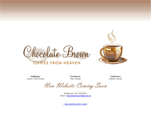 Tablet Screenshot of chocolatebrown.ie